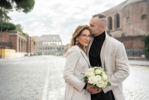 Rome : Séance photo pour une demande en mariage romantique