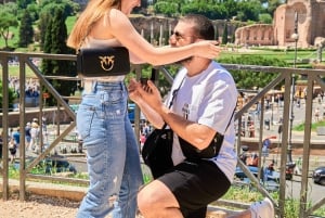 Rome : Séance photo pour une demande en mariage romantique