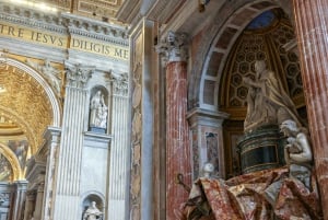 Roma: Visita à Basílica de São Pedro, La Pietà e Túmulos Papais