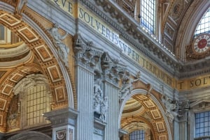 Roma: Visita à Basílica de São Pedro, La Pietà e Túmulos Papais