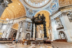 Roma: Basílica de São Pedro, túmulos papais e subida à cúpula
