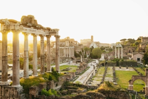 ローマ：コーヒーテイスティング付き日の出電動自転車体験