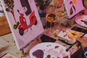 Rom: Tipsy Painting Class med fin vin og kunst