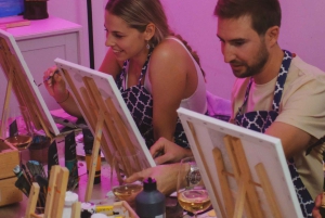 Rom: Tipsy Painting Class med fin vin og kunst