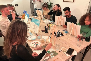 Rome: Painting Class with Unlimited Wine