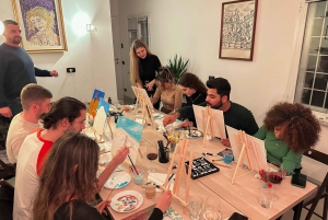 Rome: Painting Class with Unlimited Wine