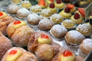 Rom: Trastevere Trastevere & Tiber Island Street matupplevelse vid solnedgången