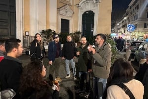 Rom: Trastevere Trastevere & Tiber Island Street matupplevelse vid solnedgången