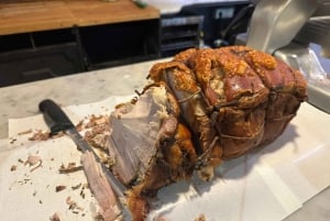 Rom: Trastevere Trastevere & Tiber Island Street matupplevelse vid solnedgången