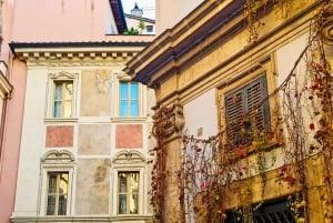 Rom: Trastevere Trastevere & Tiber Island Street matupplevelse vid solnedgången