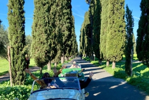 Rome: Trip to Roman Hills & Lunch by Vintage Classic Car