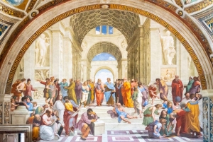 ローマ：バチカン美術館、システィーナ礼拝堂、サンピエトロ大聖堂のツアーとアペリティーボをお楽しみください