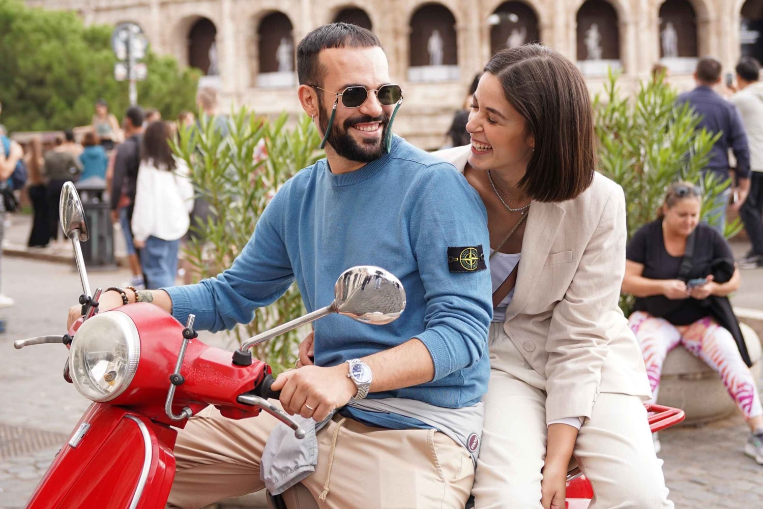 Rzym: wycieczka fotograficzna skuterem Vespa z najważniejszymi zabytkami miasta