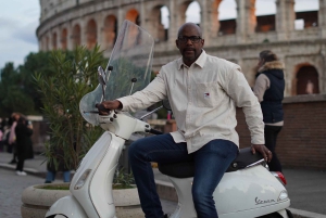 ローマ：ベスパツアー（写真サービス付き）小グループハイライト
