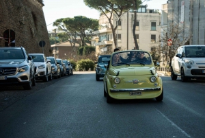 Rome: Vintage Fiat 500 Cabriolet Private City Tour