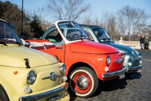 Rome: stadsrondleiding in kleine groep met een vintage Fiat 500 cabriolet
