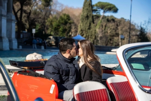Rome: stadsrondleiding in kleine groep met een vintage Fiat 500 cabriolet