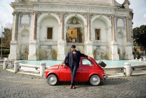 Rome Photoshoot with free Vintage Fiat 500 Transportation