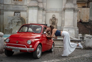 Rome Photoshoot with free Vintage Fiat 500 Transportation