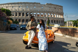Rome Photoshoot with free Vintage Fiat 500 Transportation