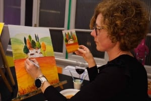 Rome: Wine and Paint Experience in Piazza Navona