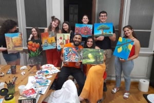 Rooma: Piazza Navonan viini- ja maalauskokemus