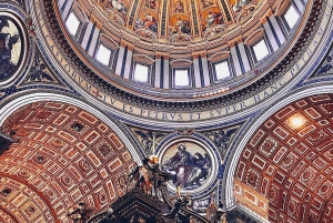 Sint-Pietersbasiliek, La Pietà, pauselijke graven met koepel
