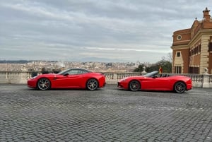 Faz um test drive num Ferrari com um instrutor no centro de Roma