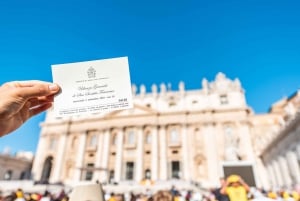 Vatican : Audience papale et visite guidée de la basilique Saint-Pierre