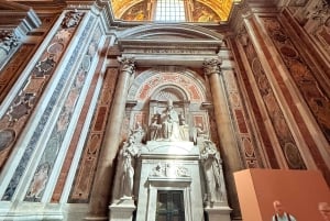 Vaticano: tour della Basilica di San Pietro, delle tombe papali e della cupola