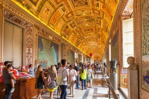 Vatikaanikierros: museot, Sikstuksen kappeli ja valinnainen sisäänpääsy basilikaan