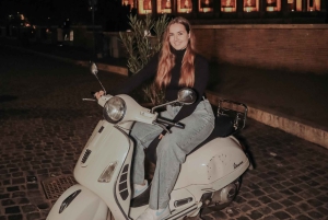 Vespa Ride in Rome Streets with Photography