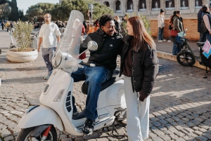 Vespa Ride in Rome Streets with Photography