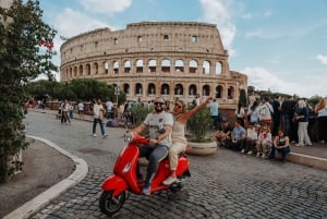 Vespa Ride in Rome Streets with Photography
