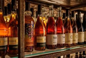 Viininmaistelu ja ruoan ja viinin yhdistelmät maanalaisessa kellarissa Roomassa