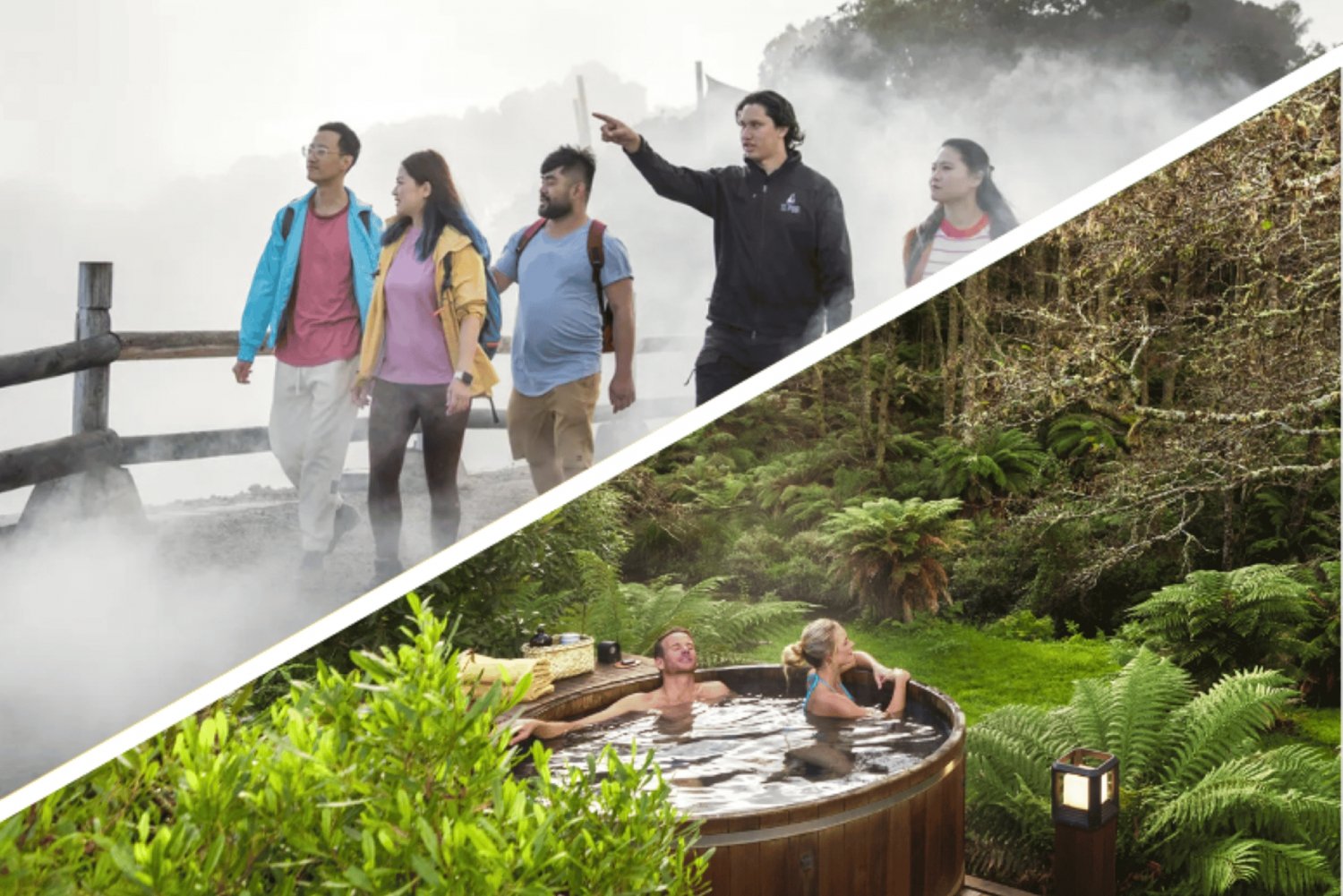 Auckland: Excursión de un día a Rotorua con TePuia y los jacuzzis de Secret Spot