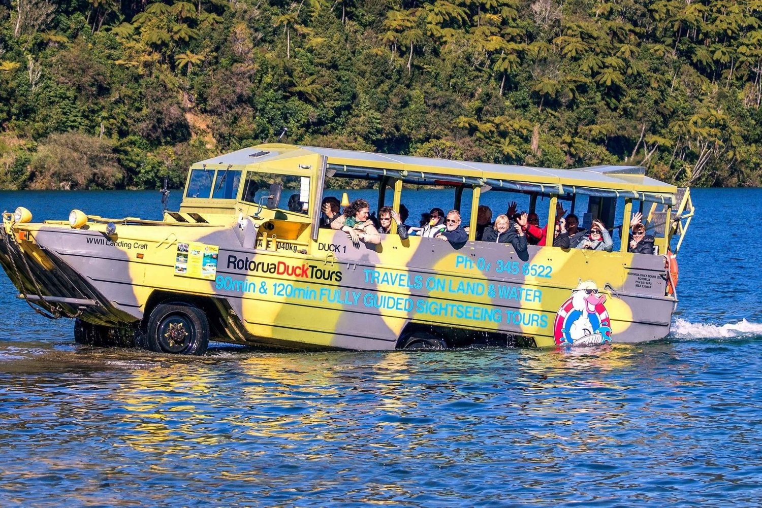 ROTORUA DUCK Amfibische TOUR - Groepsdagtour Ex Auckland