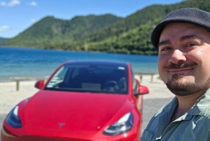 ロトルア：テスラ モデル Y でのプライベート日帰りツアー