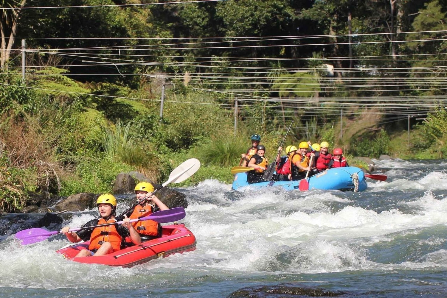 Rotorua: Tarawera River Raft og kajakk-eventyr