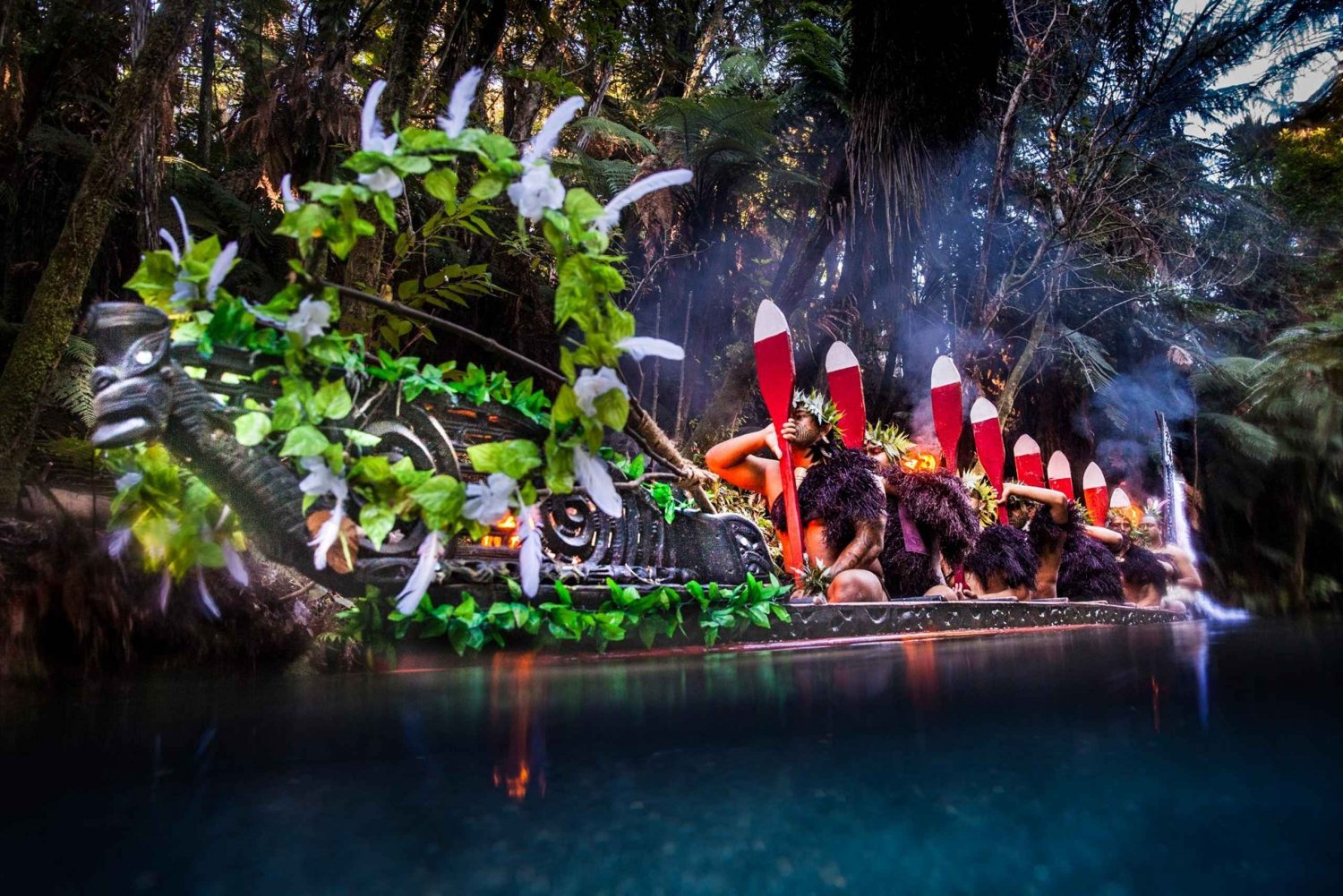 Auckland : Wai-O-Tapu, village maori Mittai et visite de la forêt