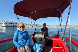 San Diego : Location de bateaux électriques avec parasol