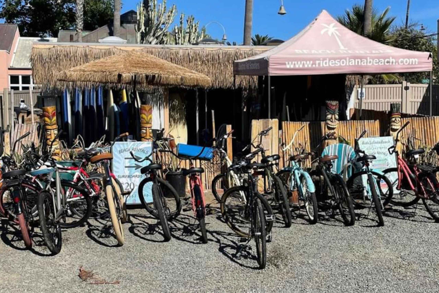 Solana Beach: Beach Cruiser Full-Day Bike Rental