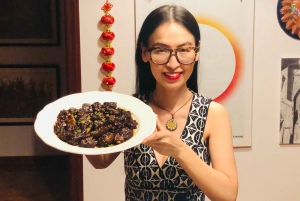 Aula de culinária on-line sobre bolinhos de Beijing com o chef Sunflower Li