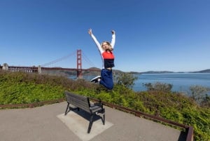 Sessão de retrato na ponte Golden Gate SF