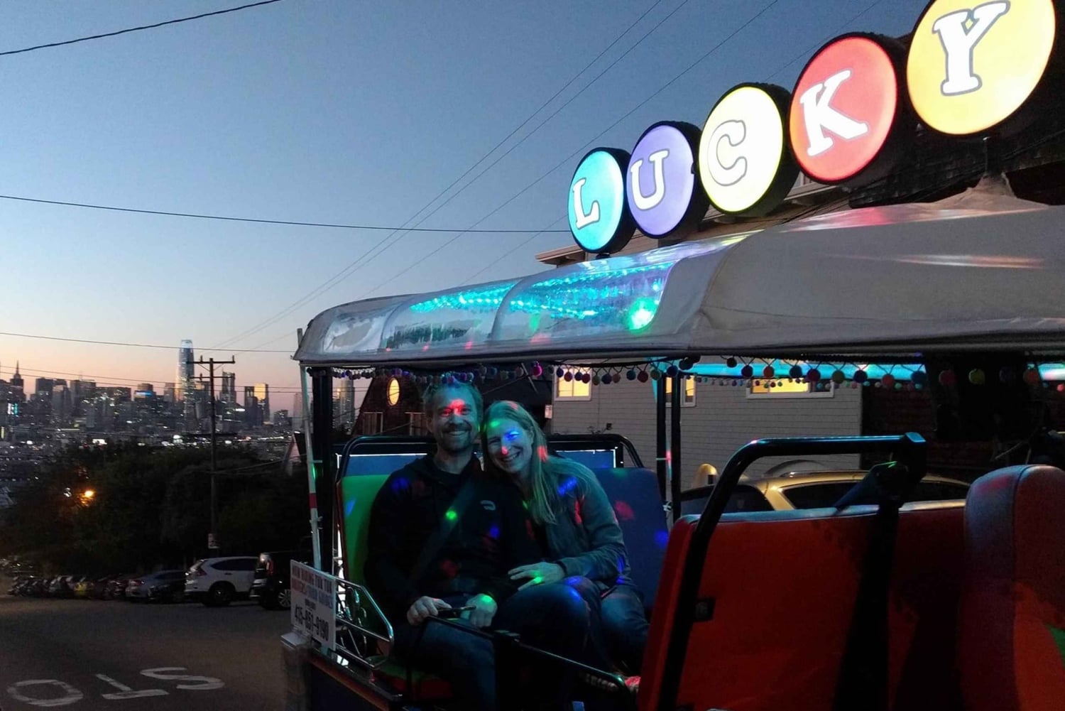 São Francisco: passeio privado de tuk-tuk ao pôr do sol ou à noite (2 horas)