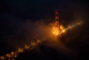 San Francisco: Excursión Privada Nocturna en Avión por la Bahía