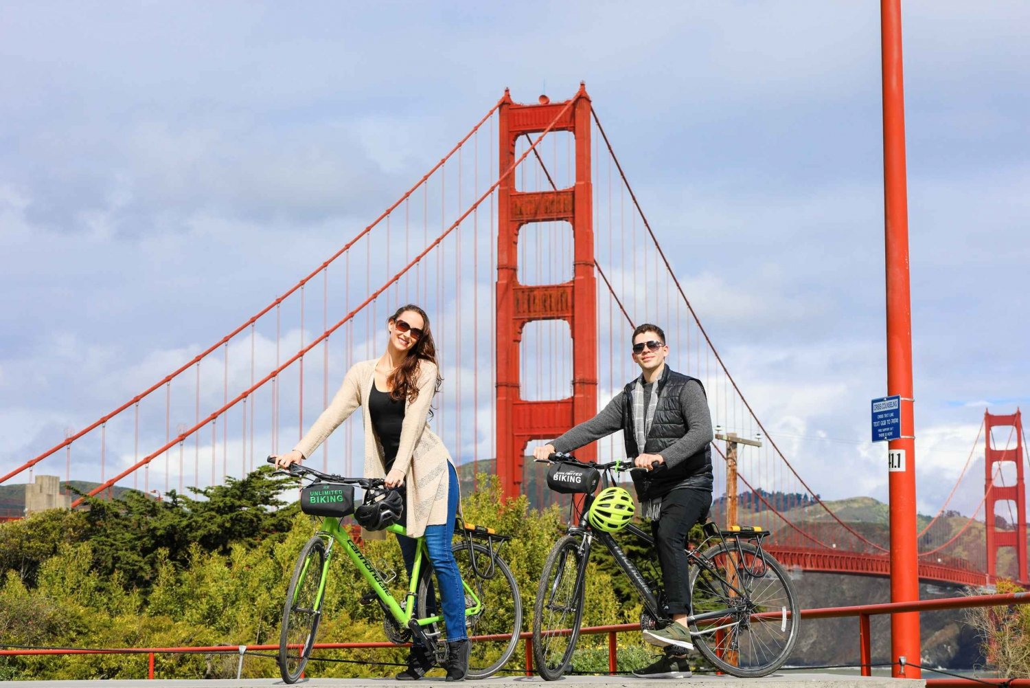 San Francisco : Location de vélo depuis le Golden Gate Bridge avec carte