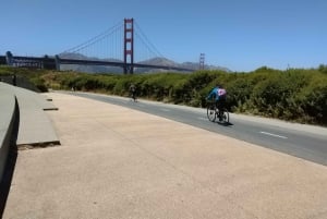 San Francisco: Cykel over broen og tilbage med færgen