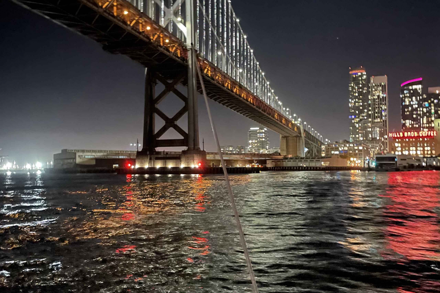 San Francisco: City Lights Sail Under the Full Moon