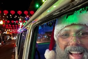 San Francisco : Visite en bus des lumières de Noël dans un VW Hippie Bus